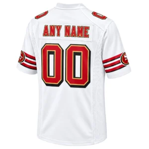 White San Francisco 49ers Jersey Brilliant Custom Style