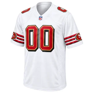 White San Francisco 49ers Jersey Brilliant Custom Style