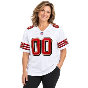 White San Francisco 49ers Jersey Brilliant Custom Style