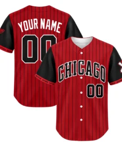 White Sox City Connect Jersey Bold Red Pinstripe Custom