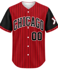 White Sox City Connect Jersey Bold Red Pinstripe Custom