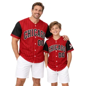 White Sox City Connect Jersey Bold Red Pinstripe Custom