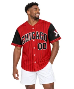 White Sox City Connect Jersey Bold Red Pinstripe Custom