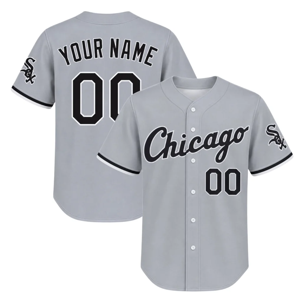 White Sox Gray Jersey Custom Remarkable Road Style