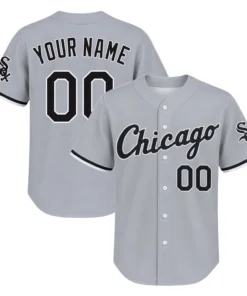 White Sox Gray Jersey Custom Remarkable Road Style