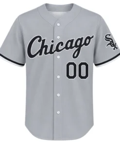 White Sox Gray Jersey Custom Remarkable Road Style