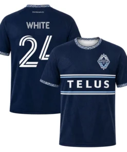 Whitecaps Brian White Blue Jersey Epic Soccer Wear
