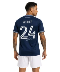 Whitecaps Brian White Blue Jersey Epic Soccer Wear