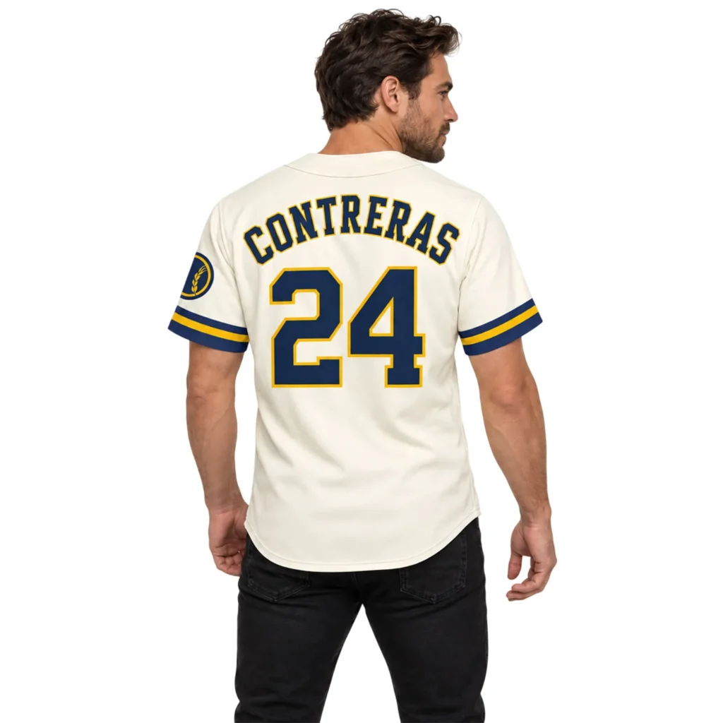 William Contreras Brewers Cream Jersey Charming Home Style
