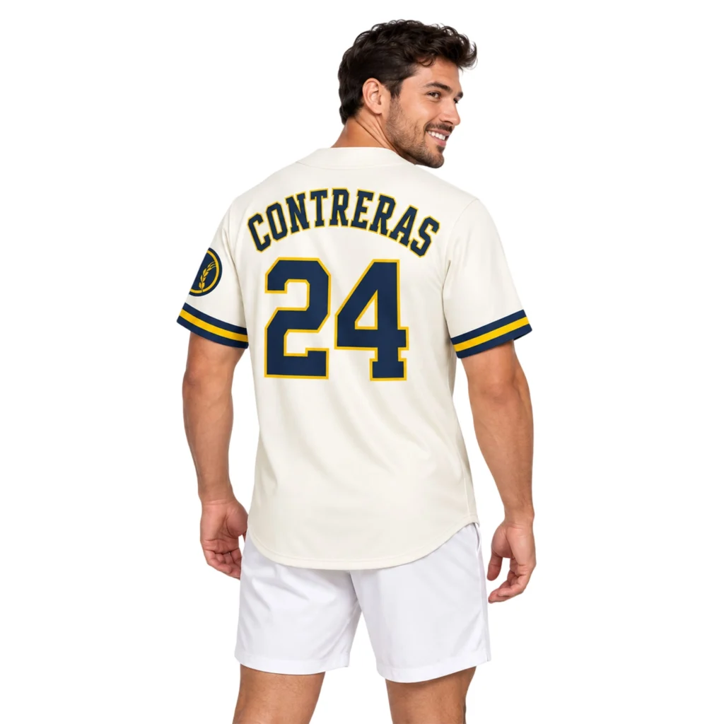 William Contreras Brewers Cream Jersey Charming Home Style