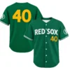 Willson Contreras Boston Green Jersey Personalized Bold Number