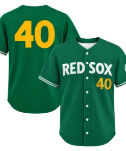 Willson Contreras Boston Green Jersey Personalized Bold Number