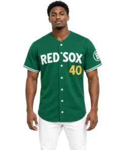 Willson Contreras Boston Green Jersey Personalized Bold Number