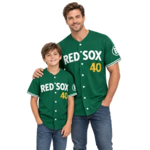 Willson Contreras Boston Green Jersey Personalized Bold Number