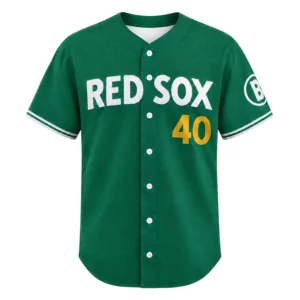 Willson Contreras Boston Green Jersey Personalized Bold Number