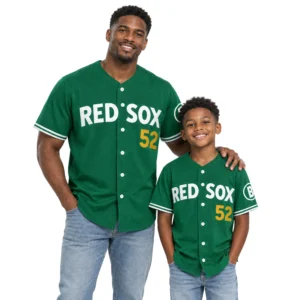 Wilyer Abreu Red Sox Green Jersey Bold Number