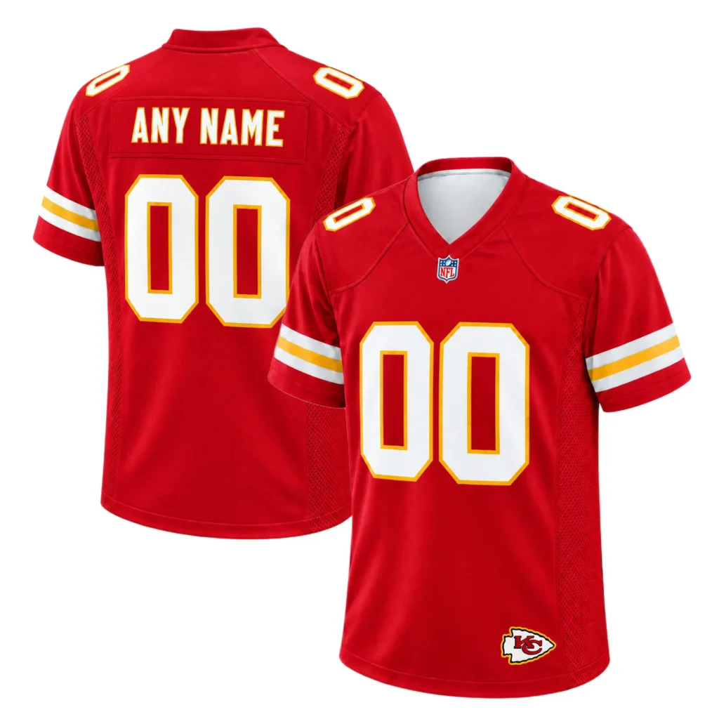 Women's Kansas City Chiefs Jersey Personalized Bold Name and Number