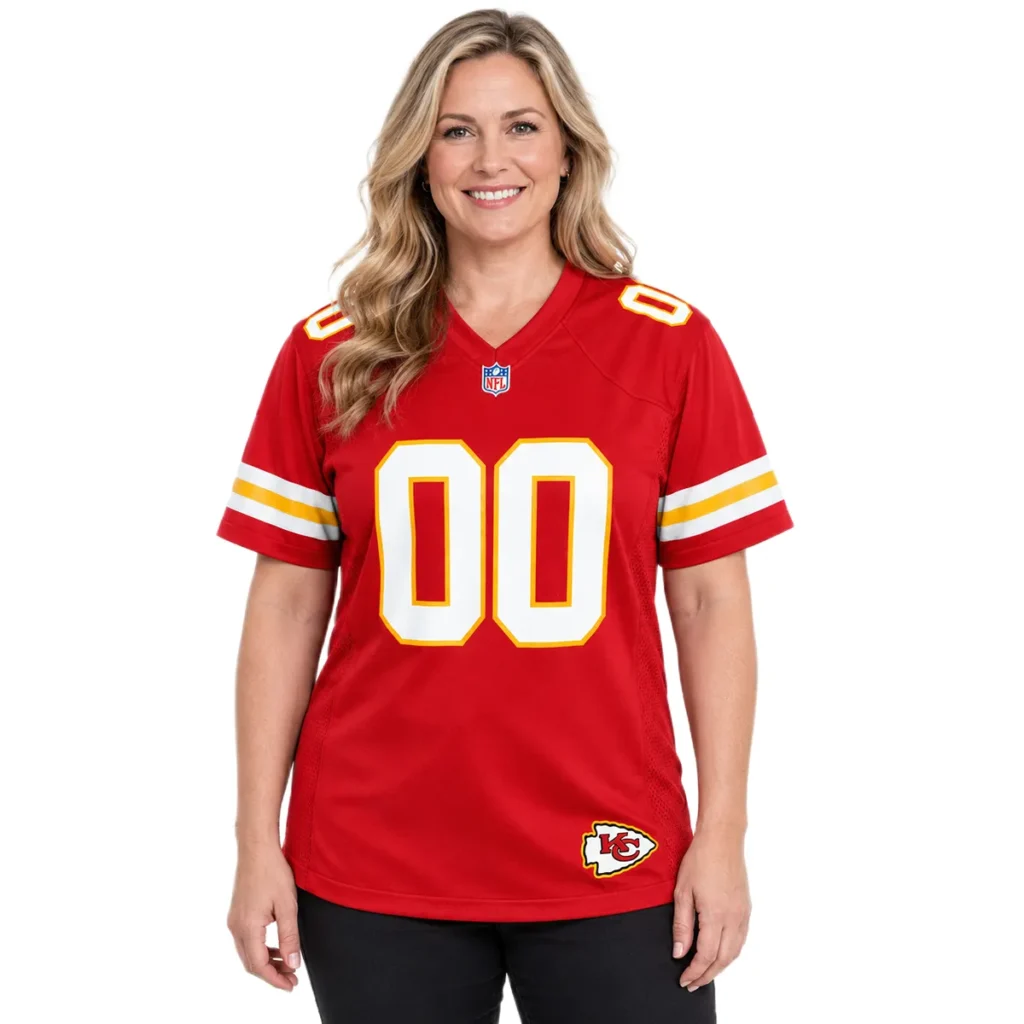 Women's Kansas City Chiefs Jersey Personalized Bold Name and Number