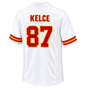 Women's Travis Kelce Jersey White Chiefs Team Spirit Vibrant