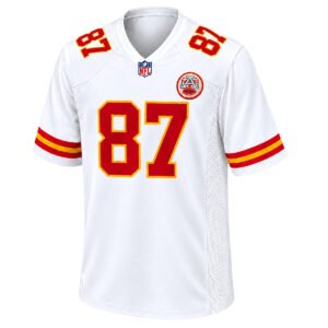 Women's Travis Kelce Jersey White Chiefs Team Spirit Vibrant