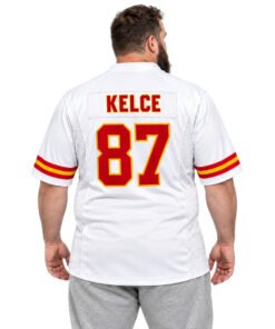 Women's Travis Kelce Jersey White Chiefs Team Spirit Vibrant