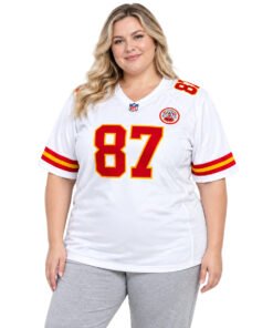 Women's Travis Kelce Jersey White Chiefs Team Spirit Vibrant