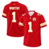Xavier Worthy Chiefs Home Jersey Team Spirit Radiant