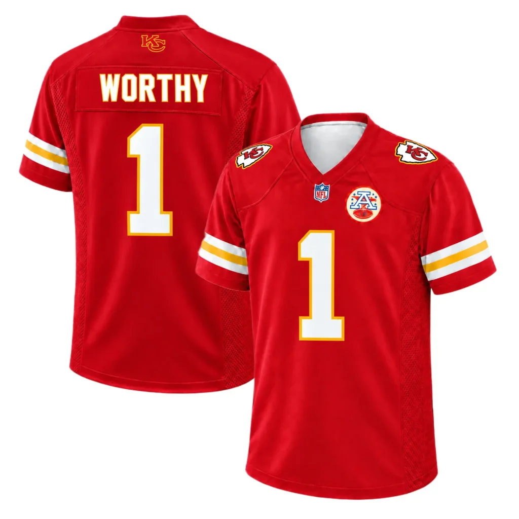 Xavier Worthy Chiefs Home Jersey Team Spirit Radiant