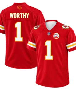 Xavier Worthy Chiefs Home Jersey Team Spirit Radiant