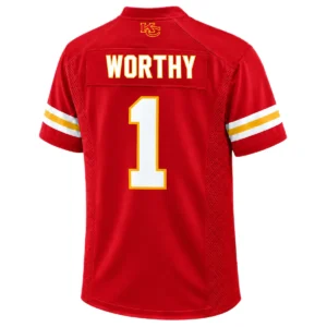 Xavier Worthy Chiefs Home Jersey Team Spirit Radiant