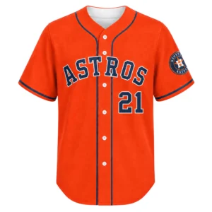 Yainer Diaz Astros Jersey Vibrant Orange Alternate