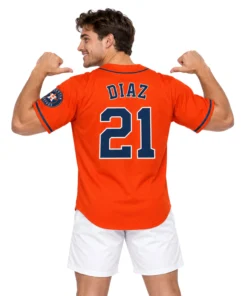 Yainer Diaz Astros Jersey Vibrant Orange Alternate