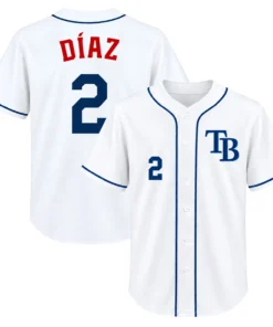 Yandy Diaz TB Rays White Jersey Remarkable Style