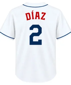 Yandy Diaz TB Rays White Jersey Remarkable Style