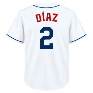 Yandy Diaz TB Rays White Jersey Remarkable Style