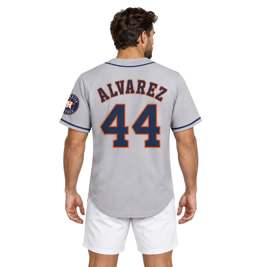 Yordan Alvarez Gray Baseball Jersey 2026 Remarkable Road