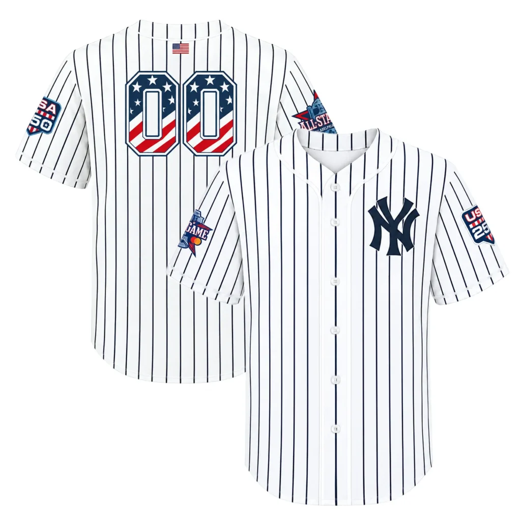 Youth New York Yankees Jersey Custom Number Elite 250 USA Style