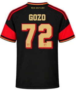 Zavier Gozo RSL Black Jersey Bold Red Graphic Design
