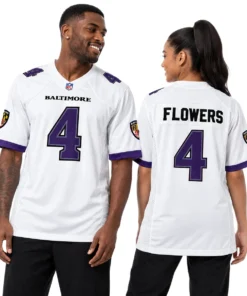 Zay Flowers Baltimore Ravens Away Jersey 2026 Bold NFL Wear