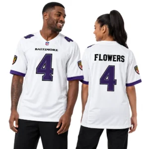Zay Flowers Baltimore Ravens Away Jersey 2026 Bold NFL Wear