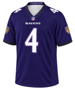 Zay Flowers Baltimore Ravens Purple Jersey