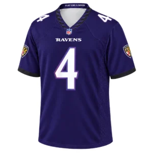 Zay Flowers Baltimore Ravens Purple Jersey