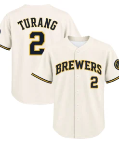7XL Brice Turang Brewers Home Jersey 2026 Striking Style