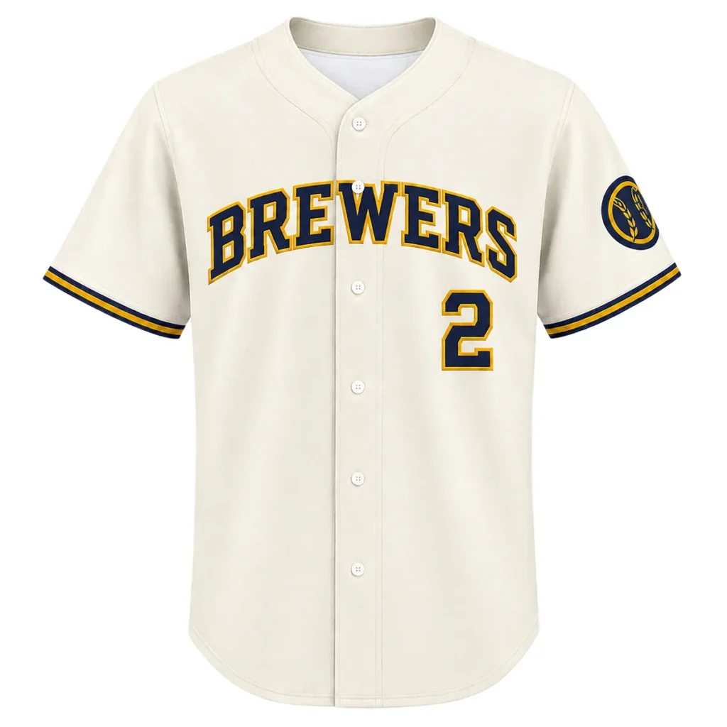 7XL Brice Turang Brewers Home Jersey 2026 Dynamic Style