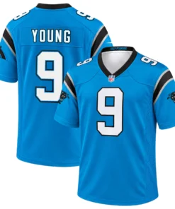 Carolina Panthers Bryce Young Blue Youth Game Jersey – Team Pride Style