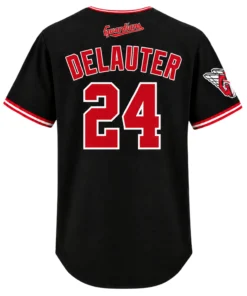 Chase DeLauter Guardians Black Jersey 2026 Bold Style