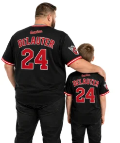 Chase DeLauter Guardians Black Jersey 2026 Bold Style