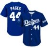 Los Angeles Dodgers Andy Pages Blue Jersey Impressive
