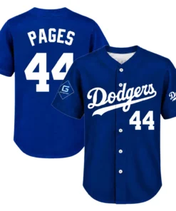 Los Angeles Dodgers Andy Pages Blue Jersey Impressive