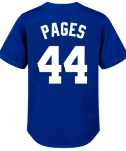 Los Angeles Dodgers Andy Pages Blue Jersey Impressive